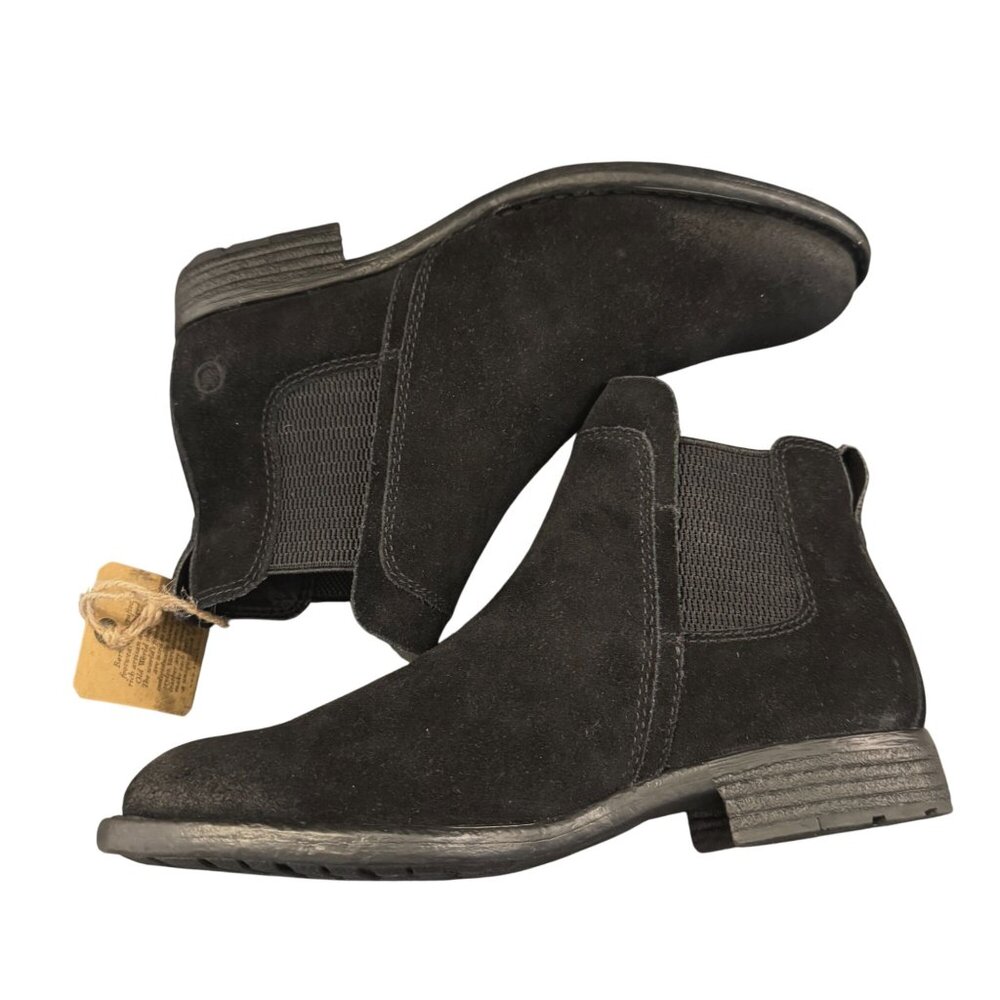 Born Laney Chelsea Boots Women's Black Suede Ankle, Size 6.5M NWOB - Picture 6 of 10